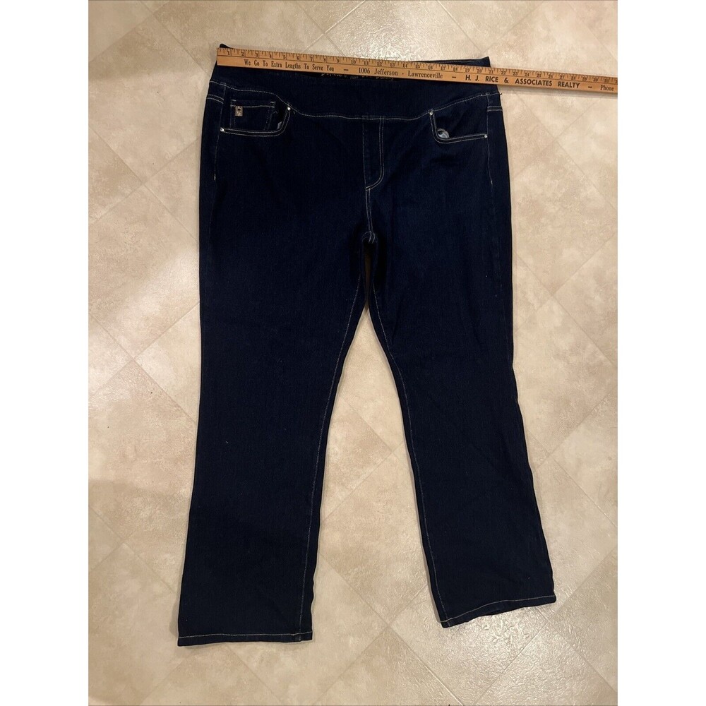 Belle By Kim Gravel Believe in Your Own Beauty Dark Blue Jean Size 26W No Tag